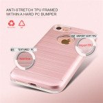 Wholesale iPhone 7 Hard Armor Hybrid Case (Silver)